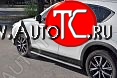 31 649 р. Пороги труба 120х60 овал с проступью . Russtal Mazda CX-5 KF (2016-2025)  с доставкой в г. Тамбов