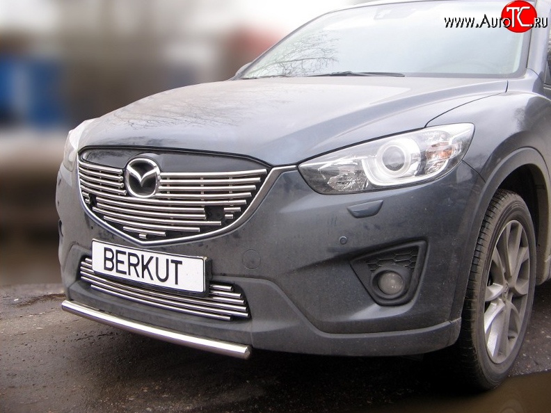 5 199 р. Декоративная вставка воздухозаборника Berkut (d16 мм) Mazda CX-5 KE дорестайлинг (2011-2014)  с доставкой в г. Тамбов