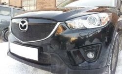 2 299 р. Нижняя сетка на бампер Russtal (черная) Mazda CX-5 KE дорестайлинг (2011-2014)  с доставкой в г. Тамбов. Увеличить фотографию 2