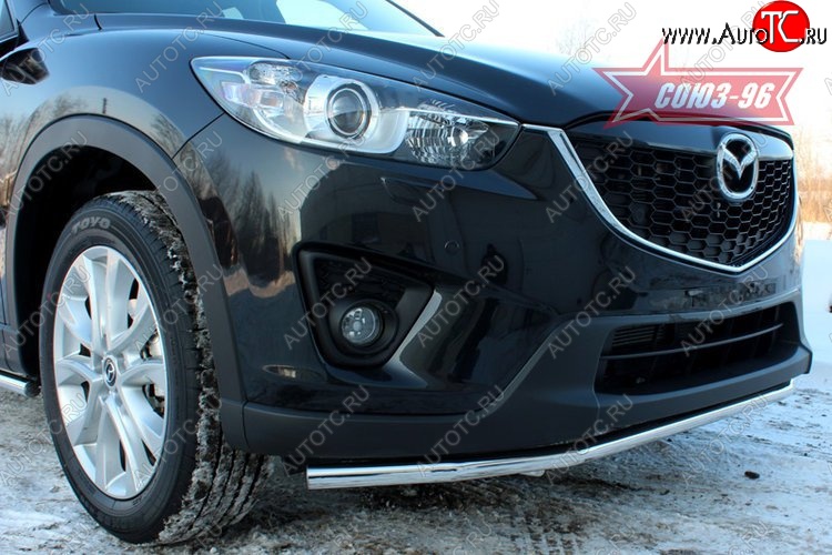 15 254 р. Защита переднего бампера одинарная Souz-96 (d42) Mazda CX-5 KE дорестайлинг (2011-2014)  с доставкой в г. Тамбов