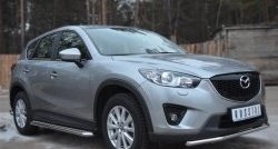 21 699 р. Широкая защита порогов SLITKOFF Mazda CX-5 KE дорестайлинг (2011-2014)  с доставкой в г. Тамбов. Увеличить фотографию 4