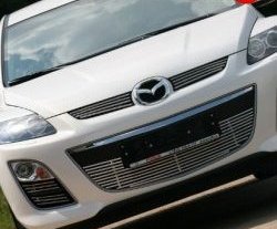 5 849 р. Декоративная вставка воздухозаборника Novline (d10 мм) Mazda CX-7 ER рестайлинг (2010-2012)  с доставкой в г. Тамбов. Увеличить фотографию 2