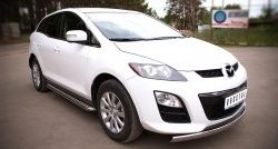 21 599 р. Широкая защита порогов Russtal Mazda CX-7 ER рестайлинг (2010-2012)  с доставкой в г. Тамбов. Увеличить фотографию 4