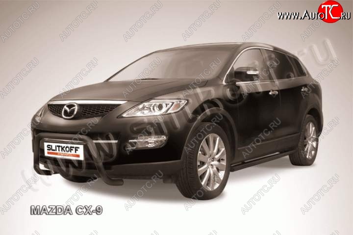 14 849 р. Кенгурятник d57 низкий мини Mazda CX-9 TB дорестайлинг (2007-2009) (Цвет: серебристый)  с доставкой в г. Тамбов