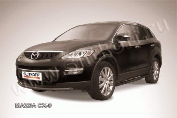 Защита переднего бампер Slitkoff Mazda (Мазда) CX-9 (ЦХ-9)  TB (2007-2012) TB дорестайлинг, 1-ый рестайлинг