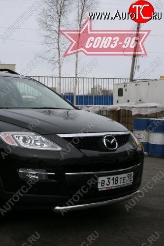 2 384 р. Защита переднего бампера одинарная Souz-96 (d60) Mazda CX-9 TB дорестайлинг (2007-2009)  с доставкой в г. Тамбов