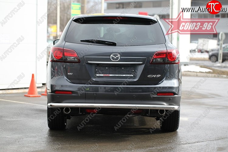 15 029 р. Защита заднего бампера рестайлинг Souz-96 (d60) Mazda CX-9 TB дорестайлинг (2007-2009)  с доставкой в г. Тамбов