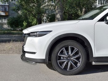 12 499 р. Одинарная защита переднего бампера Russtal диаметром 63 мм Mazda CX-5 KF (2016-2024)  с доставкой в г. Тамбов. Увеличить фотографию 2