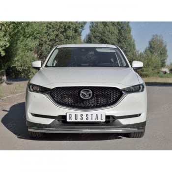 12 499 р. Одинарная защита переднего бампера Russtal диаметром 63 мм Mazda CX-5 KF (2016-2024)  с доставкой в г. Тамбов. Увеличить фотографию 3