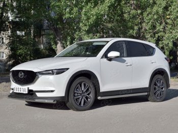 12 499 р. Одинарная защита переднего бампера Russtal диаметром 63 мм Mazda CX-5 KF (2016-2024)  с доставкой в г. Тамбов. Увеличить фотографию 1