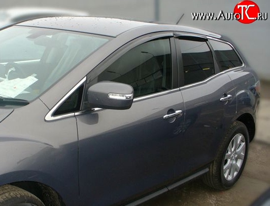 2 999 р. Дефлекторы окон (ветровики) Novline 4 шт Mazda CX-7 ER дорестайлинг (2006-2010)  с доставкой в г. Тамбов