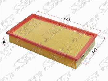 Фильтр воздушный двигателя SAT (335х190х60 mm) Mercedes-Benz (Мерседес-Бенс) E-Class (е-класс)  W210 (1996-2003) W210 дорестайлинг седан, дорестайлинг универсал, седан рестайлинг, универсал рестайлинг