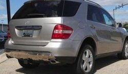 17 299 р. Накладка на задний бампер CT Mercedes-Benz ML class W164 дорестайлинг (2005-2008) (Неокрашенная)  с доставкой в г. Тамбов. Увеличить фотографию 2