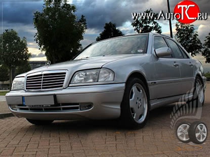 11 399 р. Передний бампер AMG  Mercedes-Benz C-Class  W202 (1993-2001) дорестайлинг седан, рестайлинг седан (Неокрашенный)  с доставкой в г. Тамбов