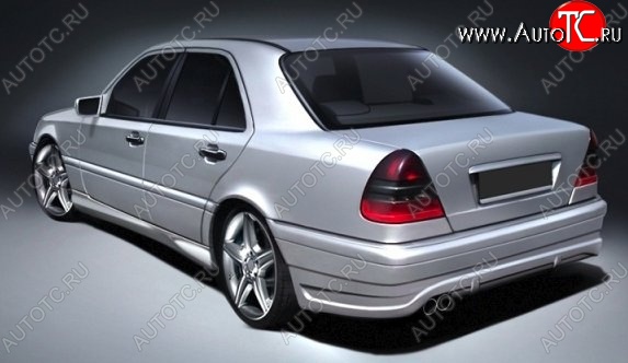 5 499 р. Пороги накладки CT Mercedes-Benz C-Class S202 дорестайлинг универсал (1992-1997) (Неокрашенные)  с доставкой в г. Тамбов