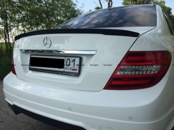 3 399 р. Лип спойлер АВТОКРАТ  Mercedes-Benz C-Class  W204 (2007-2015) дорестайлинг седан, рестайлинг седан (Неокрашенный)  с доставкой в г. Тамбов. Увеличить фотографию 2