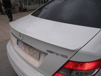 3 499 р. Спойлер багажника AMG Mercedes-Benz C-Class W204 дорестайлинг седан (2007-2011) (Неокрашенный)  с доставкой в г. Тамбов. Увеличить фотографию 2