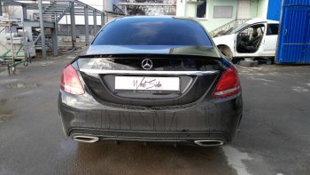 3 399 р. Лип спойлер АВТОКРАТ Mercedes-Benz C-Class W205 дорестайлинг седан (2015-2018) (Неокрашенный)  с доставкой в г. Тамбов. Увеличить фотографию 6