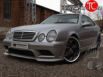 14 149 р. Передний бампер Prior Design Mercedes-Benz CLK class W208 (1997-2002) (Неокрашенный)  с доставкой в г. Тамбов