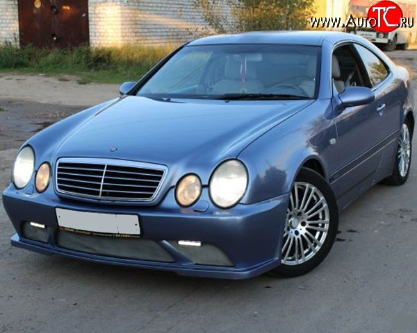 11 199 р. Передний бампер M-VRS на Mercedes-Benz CLK class W208 (1997-2002) (Неокрашенный)  с доставкой в г. Тамбов