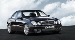 11 399 р. Накладка Carlsson на передний бампер Mercedes-Benz E-Class W211 дорестайлинг седан (2002-2006) (Неокрашенная)  с доставкой в г. Тамбов. Увеличить фотографию 5