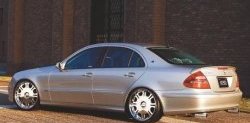 5 599 р. Лип спойлер CT Mercedes-Benz E-Class W211 дорестайлинг седан (2002-2006) (Неокрашенный)  с доставкой в г. Тамбов. Увеличить фотографию 3