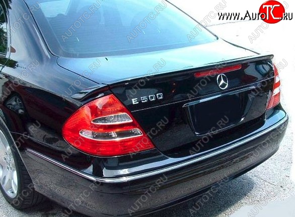 5 599 р. Лип спойлер CT Mercedes-Benz E-Class W211 дорестайлинг седан (2002-2006) (Неокрашенный)  с доставкой в г. Тамбов