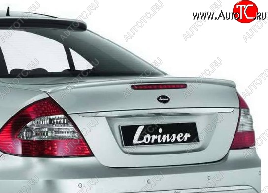 5 309 р. Лип спойлер Lorinzer Mercedes-Benz E-Class W211 дорестайлинг седан (2002-2006) (Неокрашенный)  с доставкой в г. Тамбов