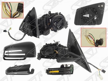 Правое боковое зеркало заднего вида SAT обогрев, поворот, память, подсветка, пр-во Тайвань) Mercedes-Benz (Мерседес-Бенс) E-Class (е-класс)  W212 (2009-2017) W212 дорестайлинг седан, рестайлинг седан