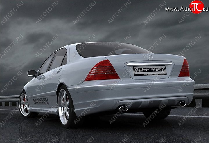 52 639 р. Задний бампер Neodesign  Mercedes-Benz S class  W220 (1998-2005)  с доставкой в г. Тамбов