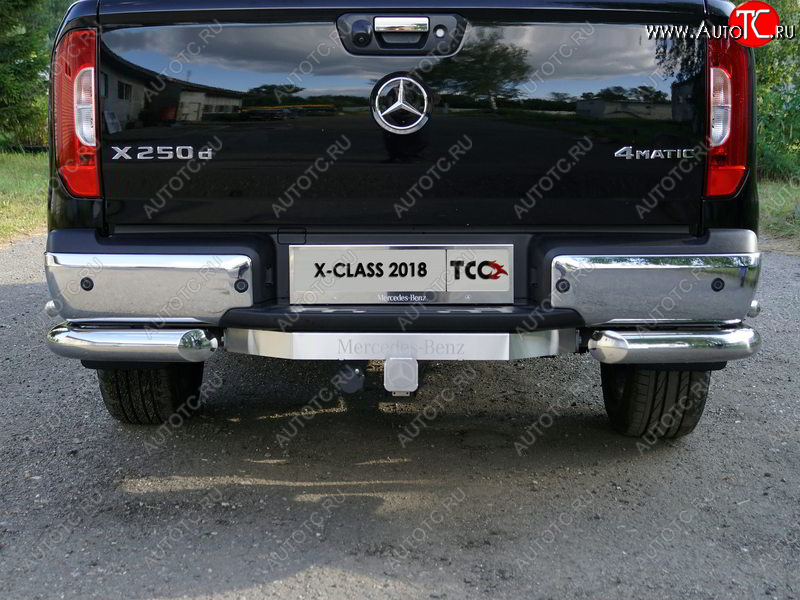 19 999 р. Фаркоп (тягово-сцепное устройство) TCC (надпись Mercedes-Benz) Mercedes-Benz X class W470 (2017-2020) (Оцинкованный, шар E)  с доставкой в г. Тамбов