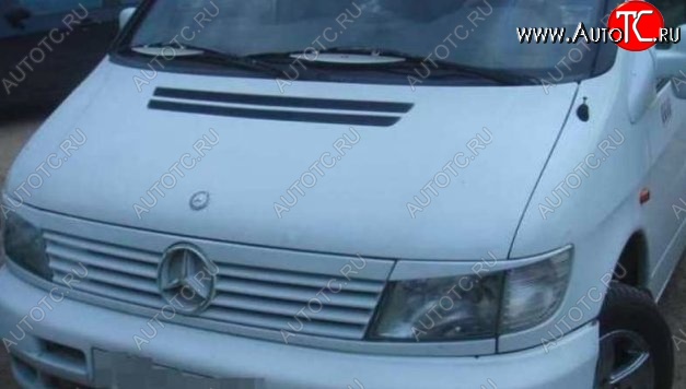 1 199 р. Планка между фарами CT Mercedes-Benz Vito W638 (1996-2003) (Неокрашенные)  с доставкой в г. Тамбов