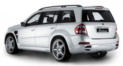 22 499 р. Пластиковые пороги Lorinser Mercedes-Benz GL class X164 рестайлинг (2009-2012) (Неокрашенные)  с доставкой в г. Тамбов. Увеличить фотографию 3