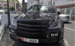 10 599 р. Решетка радиатора BRABUS WIDESTAR Mercedes-Benz GL class X164 рестайлинг (2009-2012) (Неокрашенная)  с доставкой в г. Тамбов. Увеличить фотографию 1