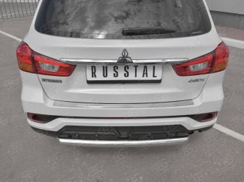 Защитная накладка заднего бампера Russtal Mitsubishi ASX 2-ой рестайлинг (2017-2020)