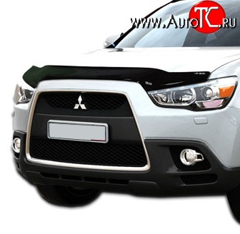 2 799 р. Дефлектор капота NovLine long  Mitsubishi ASX (2010-2020) дорестайлинг, 1-ый рестайлинг, 2-ой рестайлинг  с доставкой в г. Тамбов