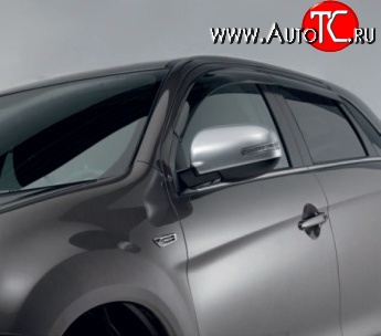3 199 р. Дефлекторы окон (ветровики) Novline 4 шт  Mitsubishi ASX (2010-2020) дорестайлинг, 1-ый рестайлинг, 2-ой рестайлинг  с доставкой в г. Тамбов