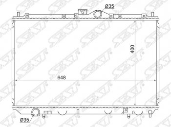 5 999 р. Радиатор двигателя (пластинчатый, 1.6, МКПП) SAT  Mitsubishi Carisma (1996-2004)  с доставкой в г. Тамбов. Увеличить фотографию 1