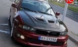 21 499 р. Пластиковый капот EVO Style  Mitsubishi Galant  8 (1996-1998)  дорестайлинг седан (Неокрашенный)  с доставкой в г. Тамбов. Увеличить фотографию 1