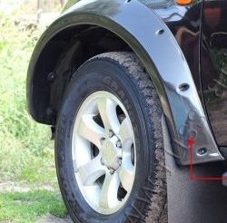 27 849 р. Накладки на колёсные арки RA (усиленные)  Mitsubishi L200  5 KK,KL (2015-2019) дорестайлинг (Поверхность глянец (под окраску), Неокрашенные)  с доставкой в г. Тамбов. Увеличить фотографию 2