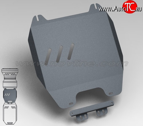 5 799 р. Защита коробки передач Novline (2.5, МКПП/АКПП, 3 мм) Mitsubishi L200 5 KK,KL рестайлинг (2018-2022)  с доставкой в г. Тамбов