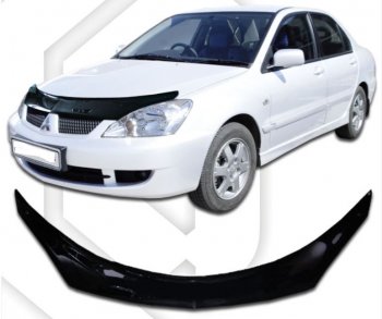 Дефлектор капота CA-Plastiс exclusive Mitsubishi (Митсубиси) Lancer (Лансер)  9 (2005-2009) 9 2-ой рестайлинг седан, 2-ой рестайлинг универсал