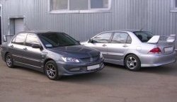 6 699 р. Пороги накладки EVO 9  Mitsubishi Lancer  9 (2003-2009) 1-ый рестайлинг седан, 1-ый рестайлинг универсал, 2-ой рестайлинг седан, 2-ой рестайлинг универсал (Неокрашенные)  с доставкой в г. Тамбов. Увеличить фотографию 2