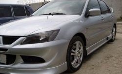 499 р. Реснички на фары Style v2 Mitsubishi Lancer 9 1-ый рестайлинг универсал (2003-2005) (Неокрашенные)  с доставкой в г. Тамбов. Увеличить фотографию 2