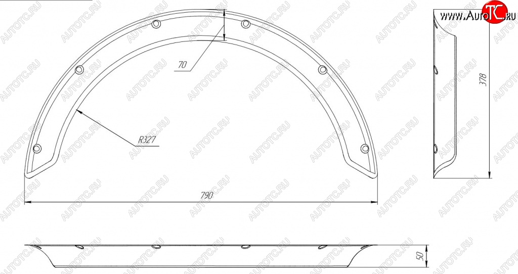 5 269 р. Универсальные арки New School (50 мм) Hyundai I30 2 GD дорестайлинг универсал (2011-2015) (Усиленные шагрень: 4 шт (3 мм))  с доставкой в г. Тамбов