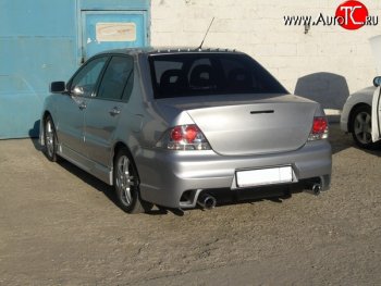 18 499 р. Задний бампер INGS Extreem  Mitsubishi Lancer  9 (2003-2009) 1-ый рестайлинг седан, 2-ой рестайлинг седан (Неокрашенный)  с доставкой в г. Тамбов. Увеличить фотографию 3