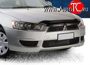 3 499 р. Дефлектор капота NovLine (короткий) Mitsubishi Lancer 10 седан дорестайлинг (2007-2010)  с доставкой в г. Тамбов