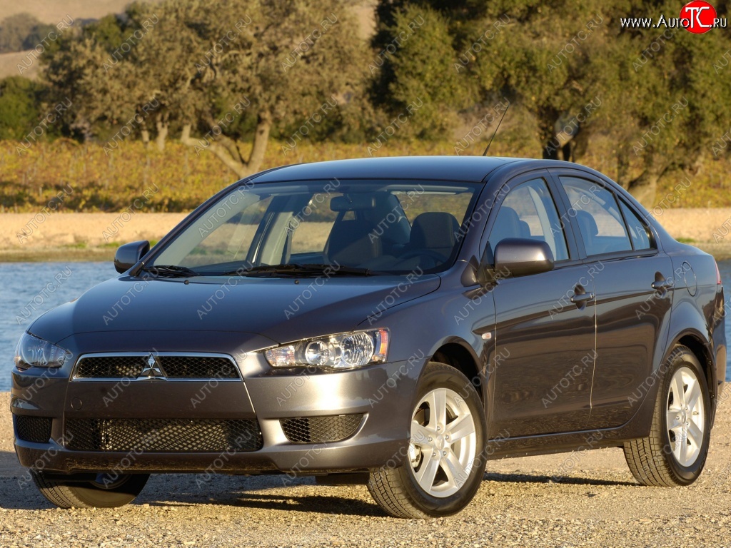 5 949 р. Передний бампер Стандартный Mitsubishi Lancer 10 седан дорестайлинг (2007-2010)  с доставкой в г. Тамбов