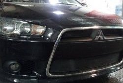 Сетка на бампер Russtal (дорестайлинг) Mitsubishi Lancer 10 седан дорестайлинг (2007-2010)