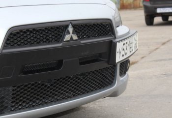 1 999 р. Воздуховоды радиатора в передний бампер Квадрат  Mitsubishi Lancer  10 (2007-2010) седан дорестайлинг, хэтчбэк дорестайлинг (Неокрашенные)  с доставкой в г. Тамбов. Увеличить фотографию 1